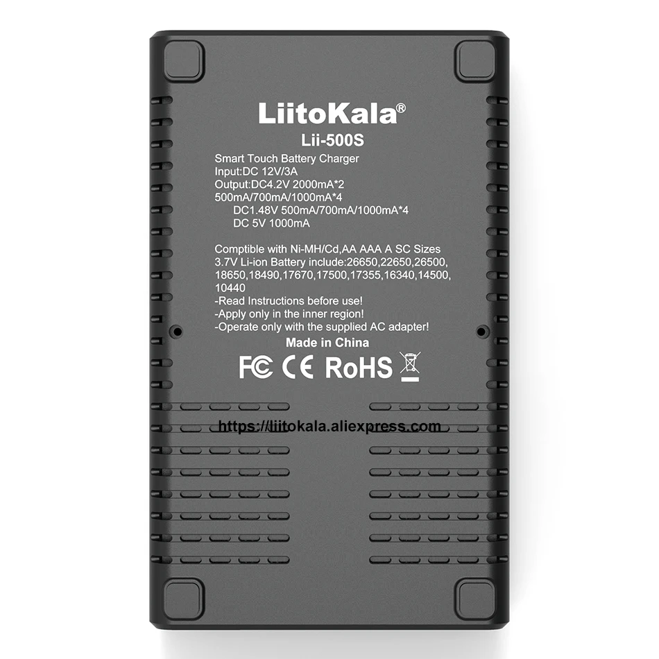 Liitokala Lii-500 Lii-PD4 Lii-500S LCD 3,7 V 18650, 18350, 18500, 21700 20700B 20700 de 14500, 26650 AA NiMH cargador de batería de litio