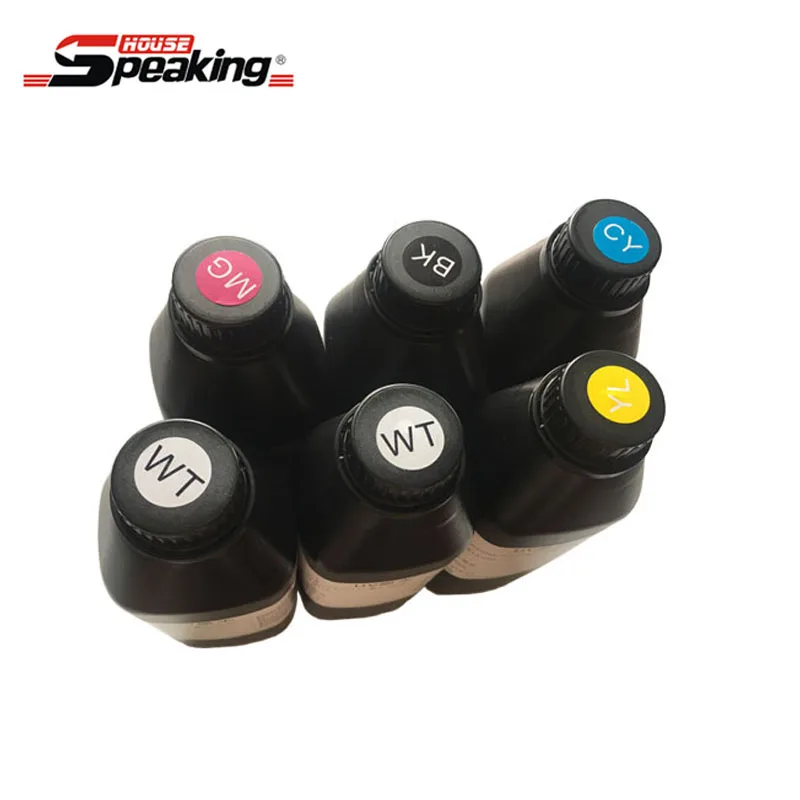 

500ml*6 bottle UV LED ink with white ink
