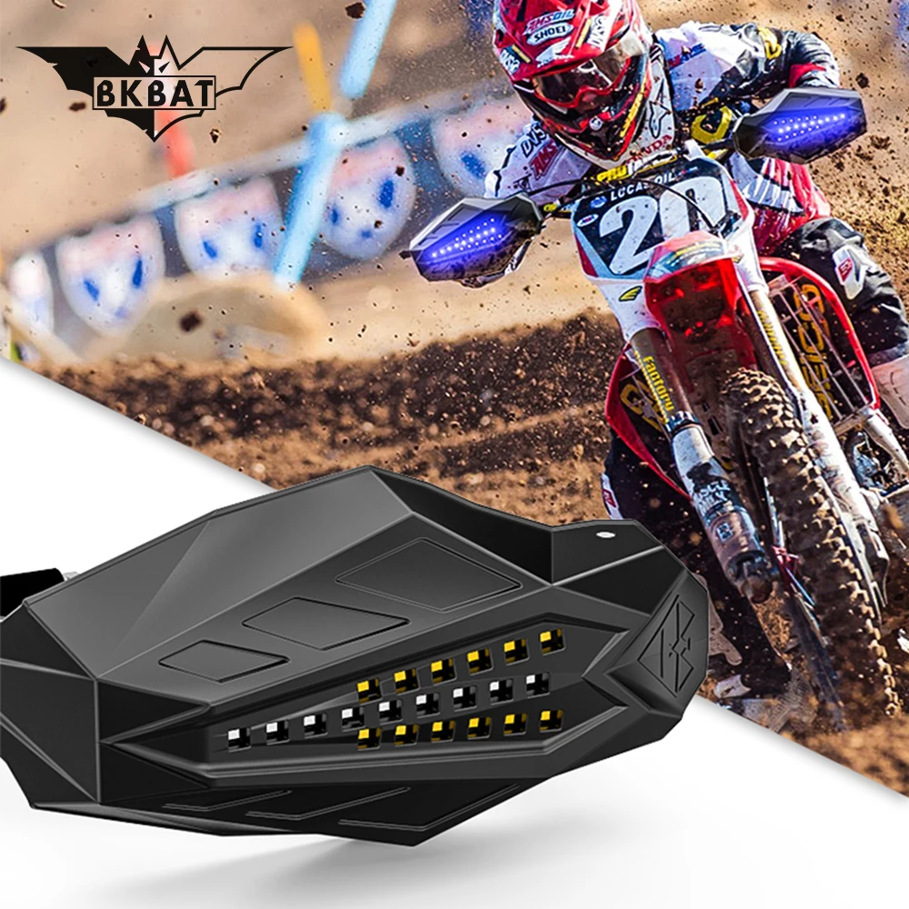 

LED Motorcycle Handguards Motocross for honda dio kawasaki ktm suzuki ltz 400 yamaha r6 bmw f800r ducati scrambler benelli