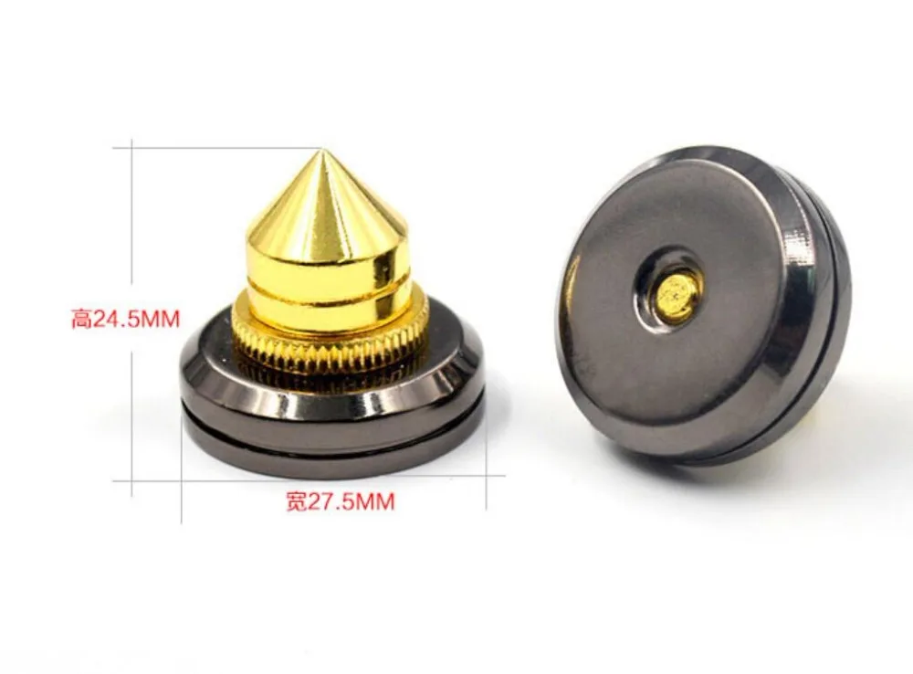 Hi-End 4sets 28mm Speaker Copper Spike Isolation Shockproof Stand Feet Speaker Base Pads Amp HiFi