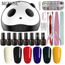 MIZHSE 20 шт./лот Pro УФ-лампа для дизайна ногтей инструменты Дизайн ногтей в домашних условиях УФ маникюрный набор 7 мл Гель-лак для ногтей набор