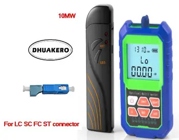 

free shipping AB20C2 mini FTTH Fiber Optical Power Meter with usb rechargeable RJ45 tester LED and 10mw visual fault locator