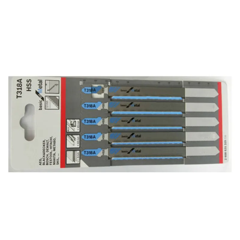 5 шт. набор HSS Jigsaw Blades T318A для Bosch Hitachi Dewalt Skil металлическая резка|Детали
