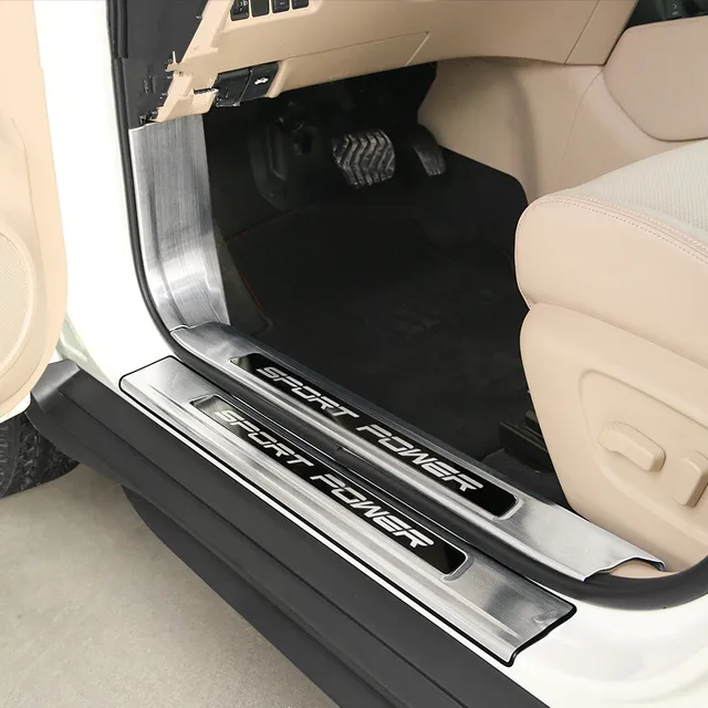 Stainless Steel Sport Car Protector Door Sill Scuff Plate Trim For
