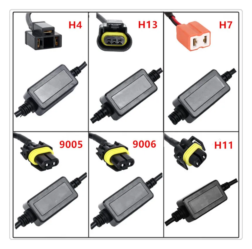Inlong ошибок Canbus декодер для Светодиодный фар для автомобиля внедорожник светодиодный шарик автомобиля Противотуманные огни может-Bus H4 H7 h8 H11 H13 9005/HB3 9006/HB4