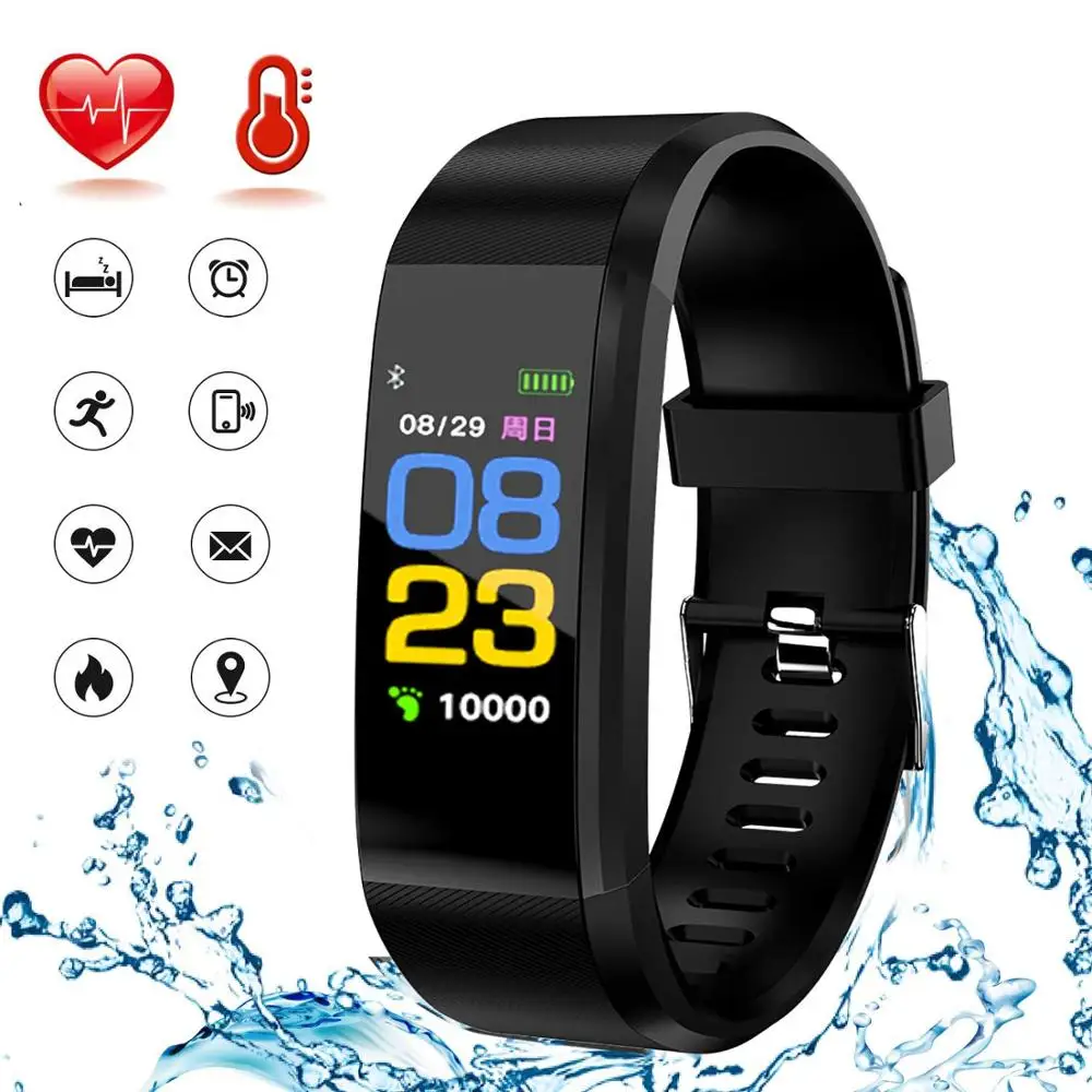 

2019 New Sport Smart Band Bluetooth Waterproof Watch for Women Men Heart Rate Monitor Running Pedometer Fintess Tracker Watches