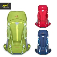 AMEISEYE Water-resistant Backpack Backpacking Trekking Bag Lightweight Travel Mountaineering Rucksacks 50L UL