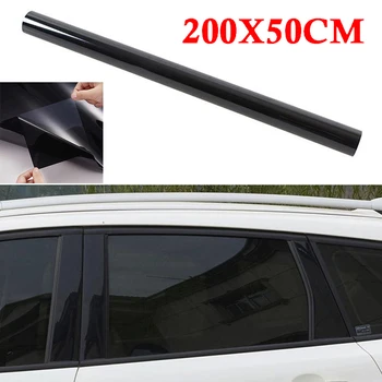

200*50cm Film Car Window Non-Reflective Dark Black Uncut Scratch Resistant