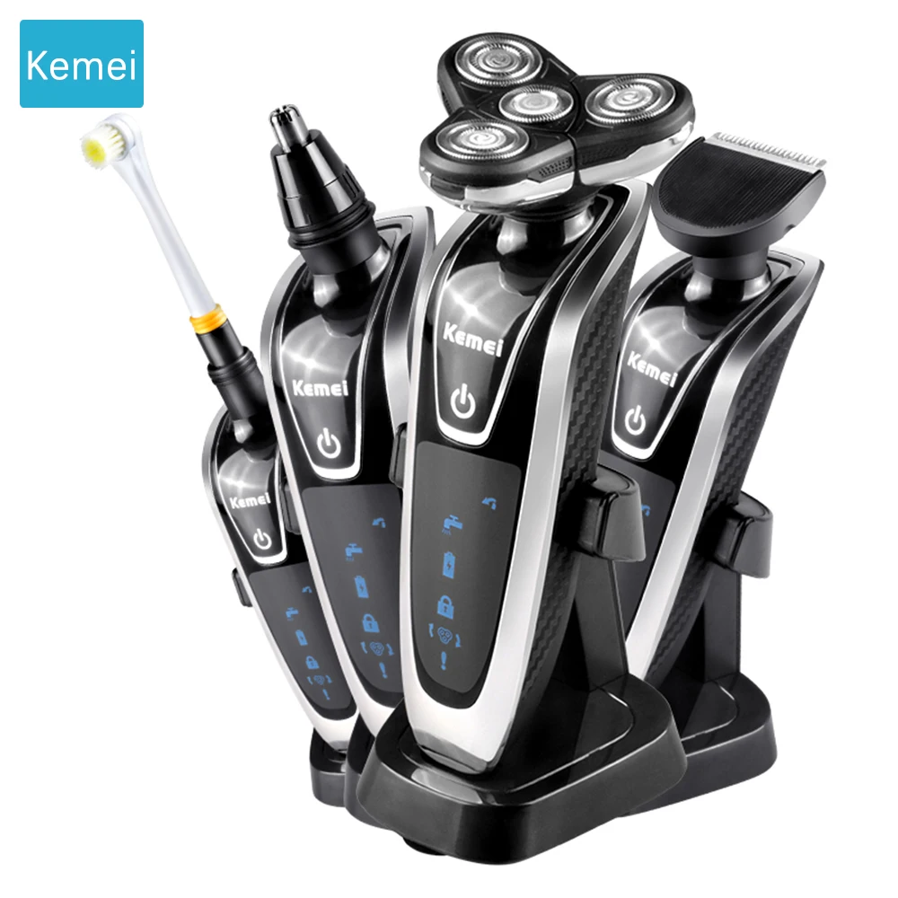 

Kemei Multifunction electric toothbrush electric tooth brush shaver trimmer hair clipper nose trimmer shaving machine hygiene 5