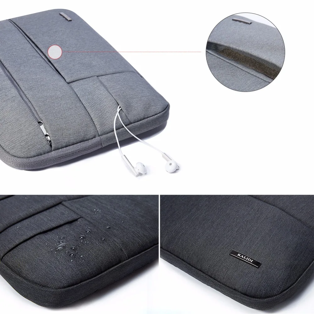 KALIDI Laptop Bag Sleeve 13.3 14 15 15.6 Inch Notebook Bag For Macbook Air Pro 11 13 15 Dell Asus HP Acer Laptop Case Waterproof