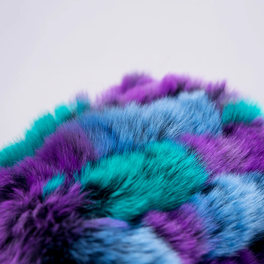 FXFURS зимний женский эластичный шарф ручной работы из натурального меха Рекс