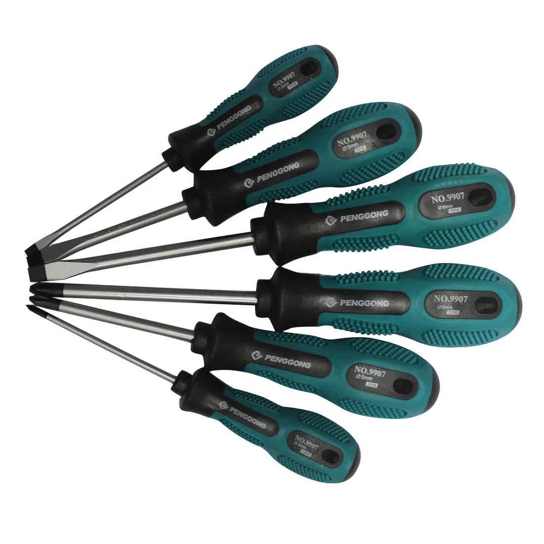 3 x 155mm Plastic Nonskid Grip Mini Phillips Screwdriver