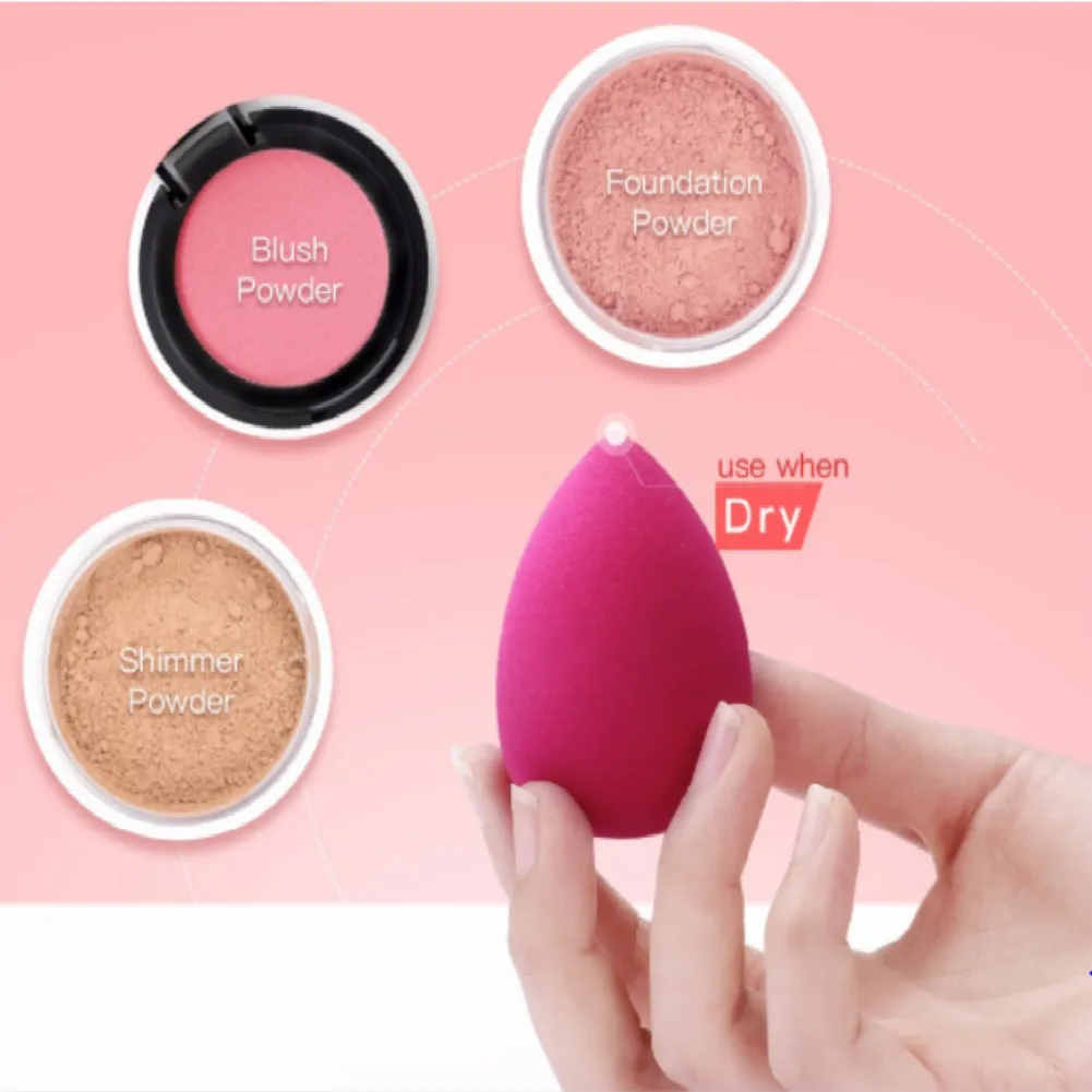 Профессиональный черный косметический блендер BeautyPaPa двойная мягкая губка для