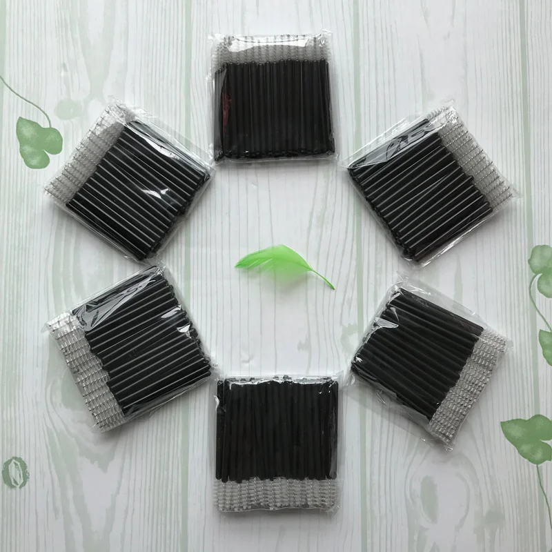 

Mini 50pcs White Disposable Mascara Brush Make Up Brushes Micro Disposable Eyelash Extension Applicator