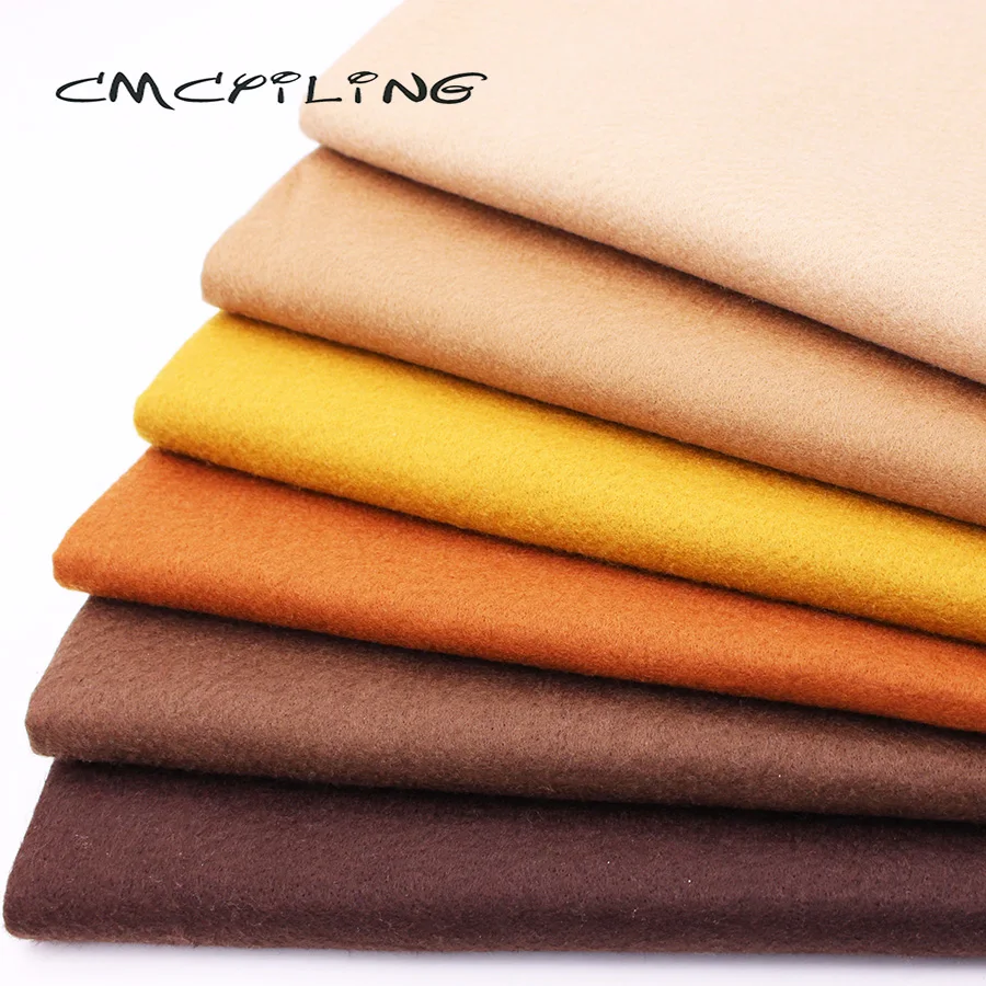 CMCYILING 6 шт./лот 45x55 см Лоскутная мягкая войлочная ткань для рукоделия DIY шитье куклы