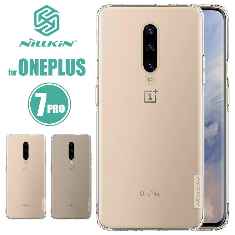 Чехол из ПВХ для Oneplus 7 Pro чехол Nillkin ТПУ 0 6 мм телефона силиконовый 1 шт. + прозрачный
