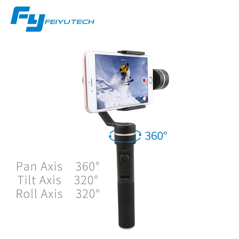 FeiyuTech FY SPG Handheld Splash Proof 3 axis Gimbal Stabilizer Gyro for iPhone Smartphone Gopro Action Camera Brushless Gimbal feiyutech fy spg c 3 axis handheld smartphone gimbal stabilizer for xiaomi huawei iphone professional selfie stick pk smooth q