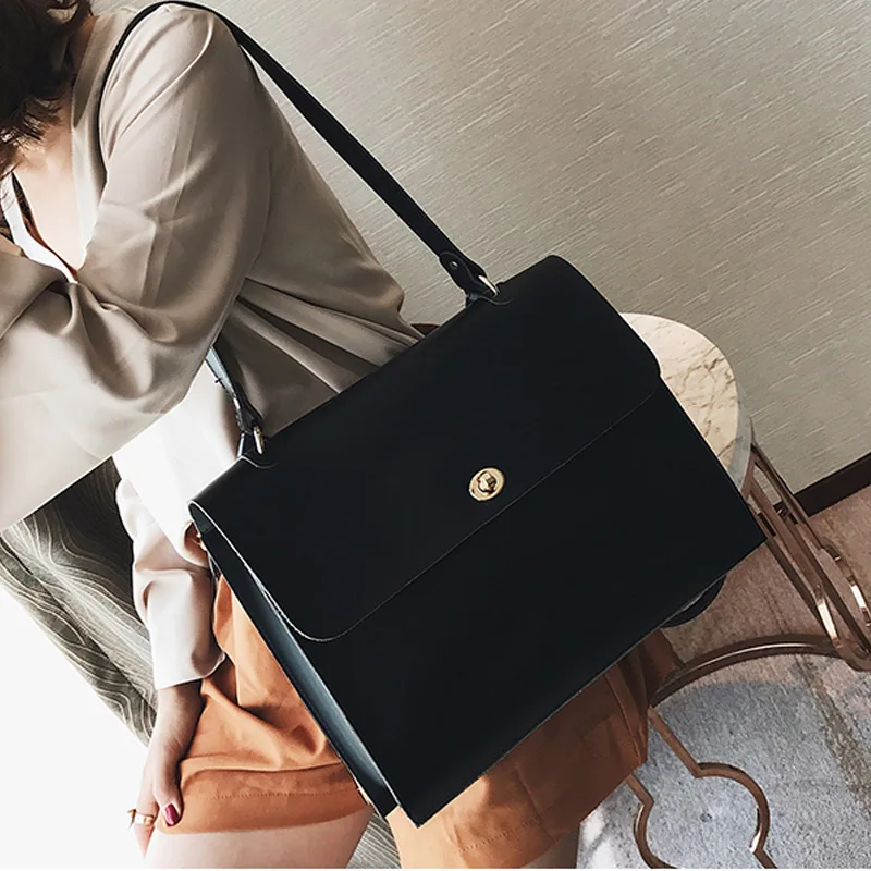 

1 Pcs Women Shoulder Bag Retro Solid Color for Mobile Phone Money Keys Business AB@W3