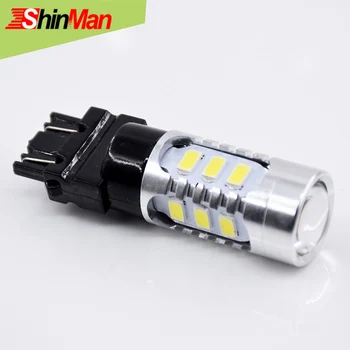 

ShinMan 3157 3047 3057 3357 3454 3457 Dual Circuit 5730Chip CAR LED DRL Brake Lights Stop Tail lamp Rear Parking light