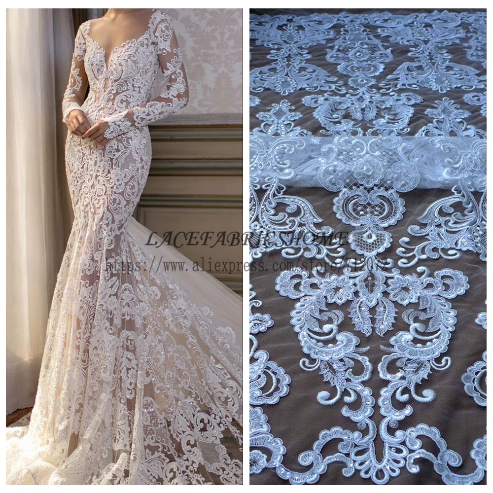 Tissu dentelle mariage Clearance