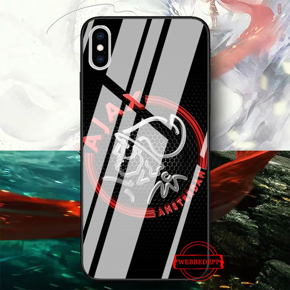 Ajax Team стеклянный чехол для телефона для Apple iPhone 11 Pro X XS Max 6 6S 7 8 Plus 5 5S SE - Цвет: TG3