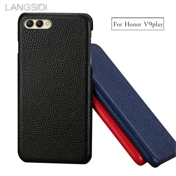 

Cases For Huawei Honor V9Play case Cow Leather back cover litchi texture phone case