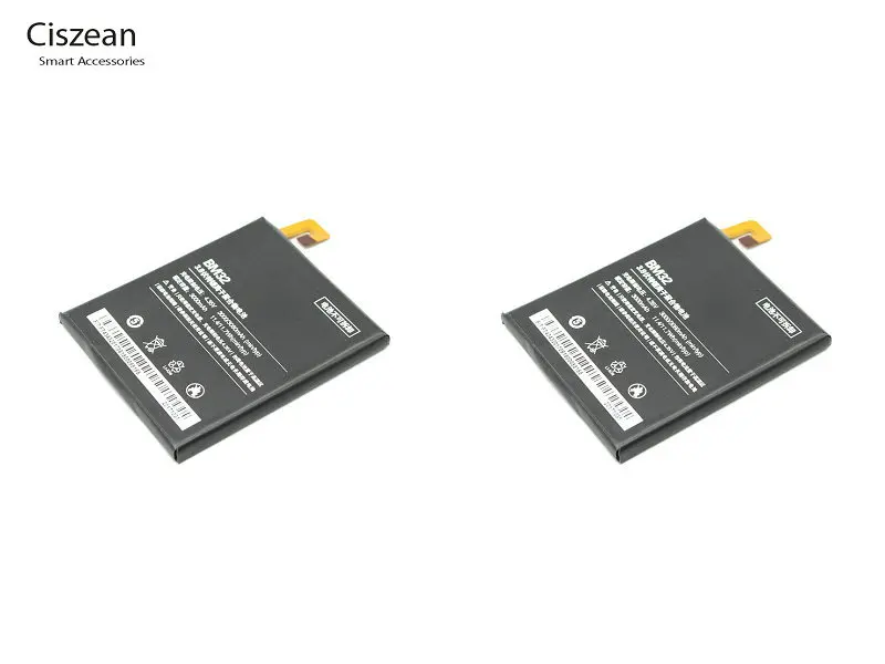 Ciszean 2 шт./лот Высокая емкость BM 32/BM32 3000 мАч/11.4Wh сменная батарея для телефона Xiaomi Xiao