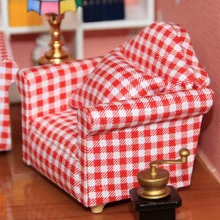 1:12 Dollhouse muebles de Sala de estar Sofá Sillón de Muñeca para Jugar Juguetes para niños Juguetes y Pasatiempos