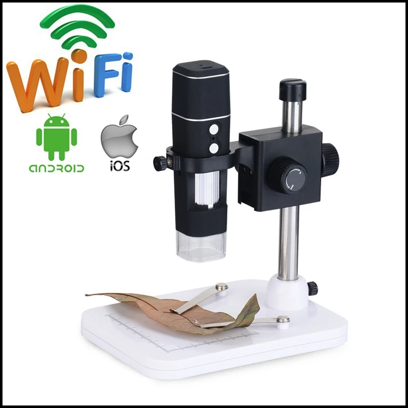 

Portable WiFi 500X Video  Microscope Digital Electronic USB Microscope Soldering with 8LED for Phone Watch Repairing