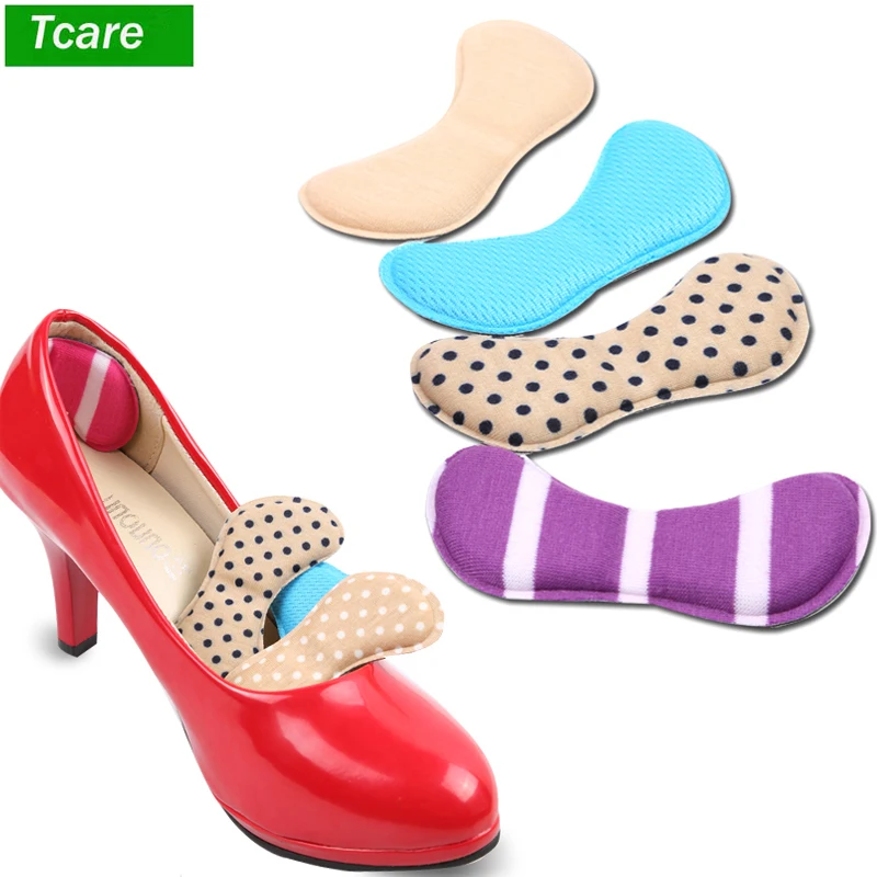 2Pair/Lot Foot Care Shoe Inserts Heel Grips Self Adhesive Soft Sponge