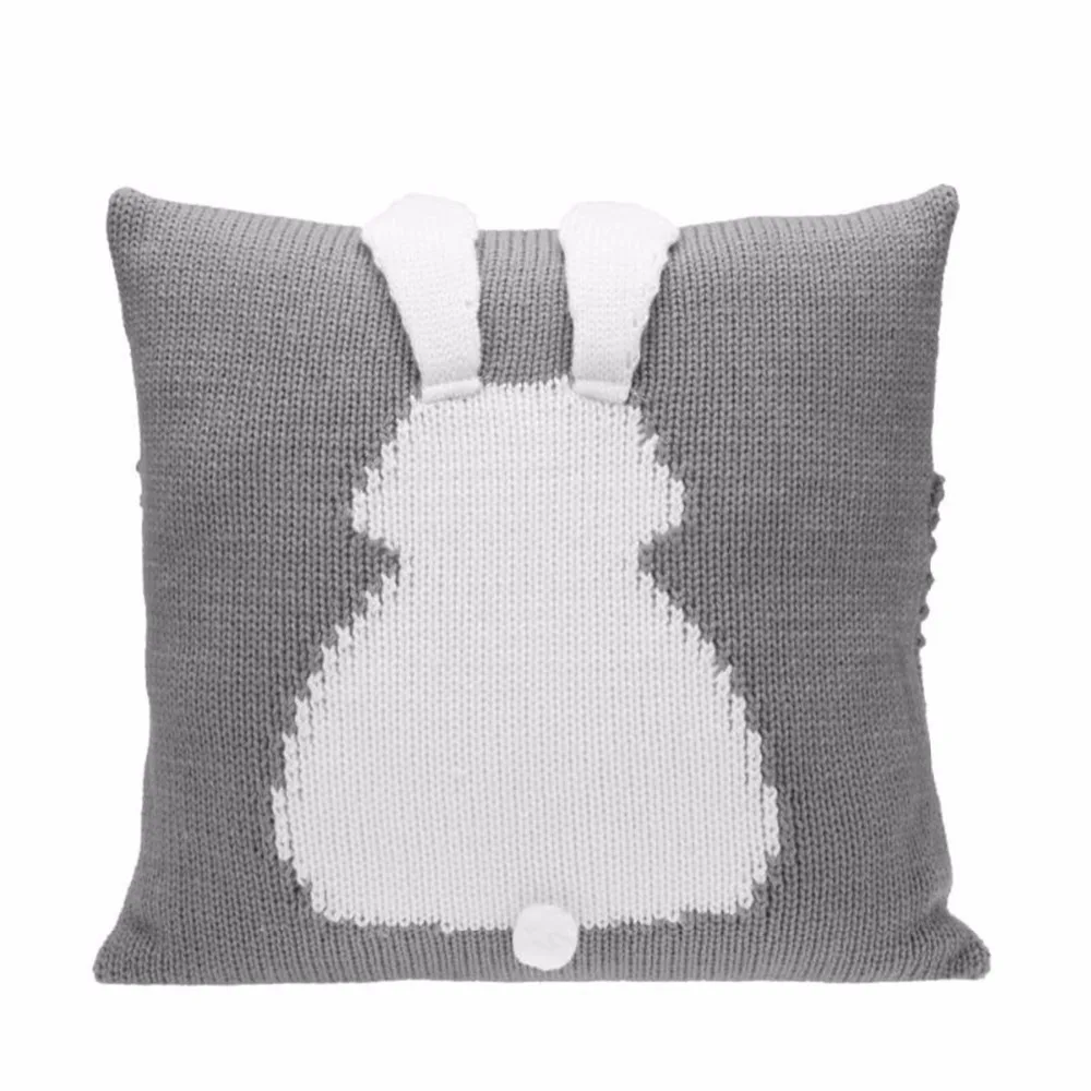 Lovely Cartoon 3D Rabbit Kids Chair Seat Cushion Cover Baby Knitted Sofa Bed Decorative Pillowcase Photography Props baby pillow Lovely Cartoon 3D Rabbit Kids Chair Seat Cushion Cover Baby Knitted Sofa Bed Decorative Pillowcase Photography Props baby pillow