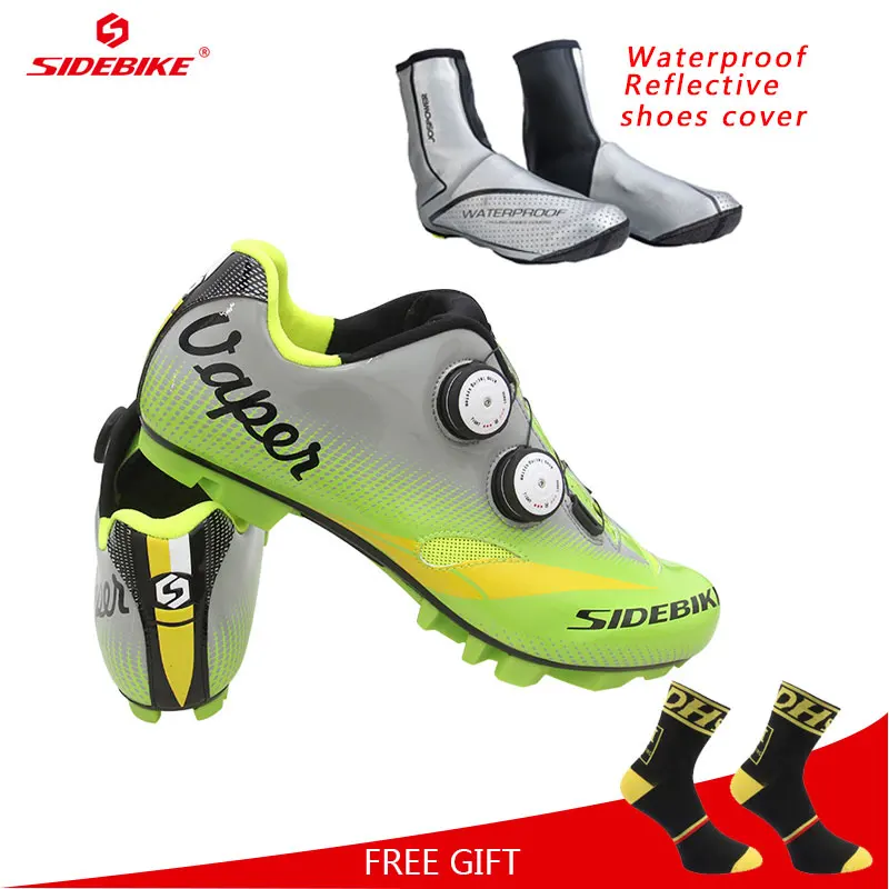 

Sidebike Professional Men Women Cycling Shoes Bicycle Racing Bike shoes Ultralight Skidproof Self-Locking MTB Shoes