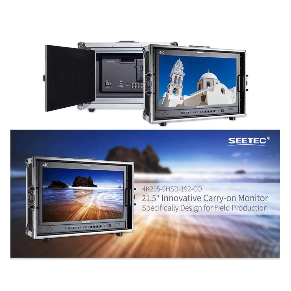 Видеомонитор Seetec 4K215 9HSD 192 CO 21 5 дюйма IPS FHD 3G SDI 4K HDMI|Мониторы| |