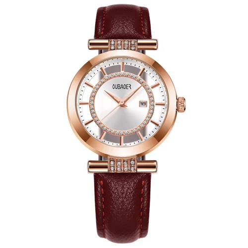 Женские часы OUBAOER люксовый бренд кварцевые повседневные Простые Модные Часы-браслет женские наручные часы для женщин Relogio Feminino - Цвет: 3 WITHOUT BOX