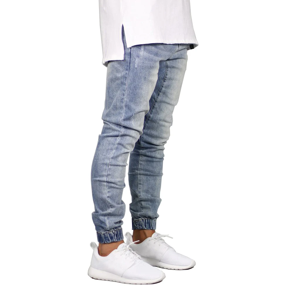 mens denim jogger