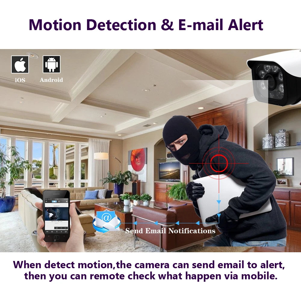  H.265 8CH 5MP CCTV Camera System POE NVR Kit 3.6mm Lens indoor Outdoor Waterproof 5MP POE IP Camera - 33045359350