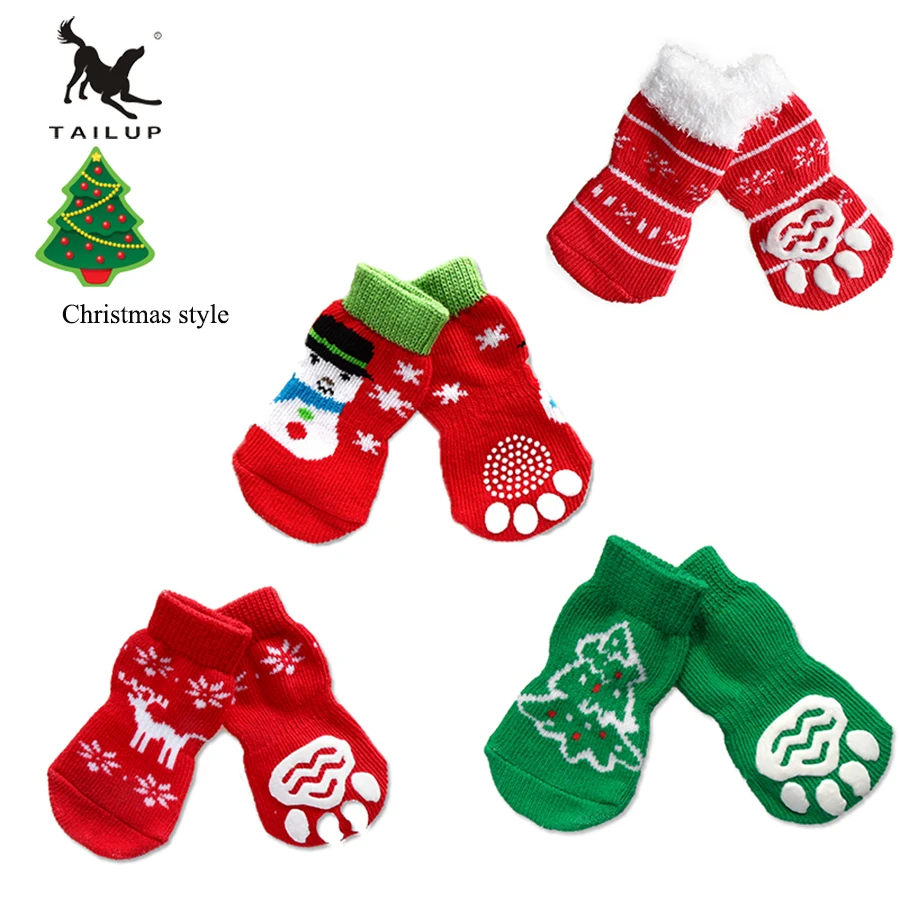 Tailup Pet Products Dog Socks Puppy Dog Leg Warmmers Cotton Pet Socks