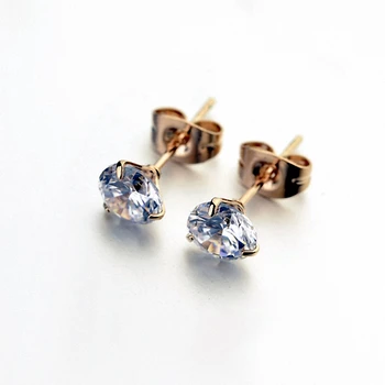 

Real Big Austrian Crystal Zirconia Simple Fashion Stud Earrings For Women 23239