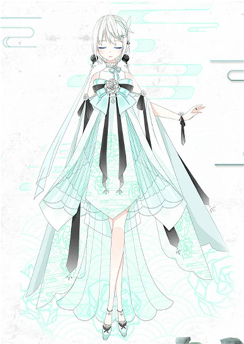 Предварительная продажа Vocaloid 3 Vsinger девушка Luo Tianyi Yan He Косплей Костюм Шелковый