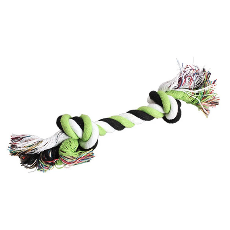 

Pet chew toys 1pcs for sale cotton chew knot for small dog 15cm bone rope dog toys