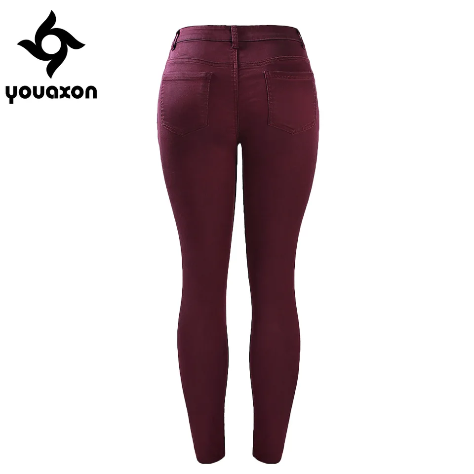 maroon skinny jeans womens