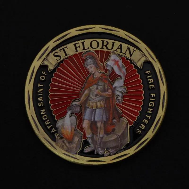 

Commemorative Coin America Fire Control Protection ST Florian Collection Art Crafts Gifts Souvenir Collectible Coins