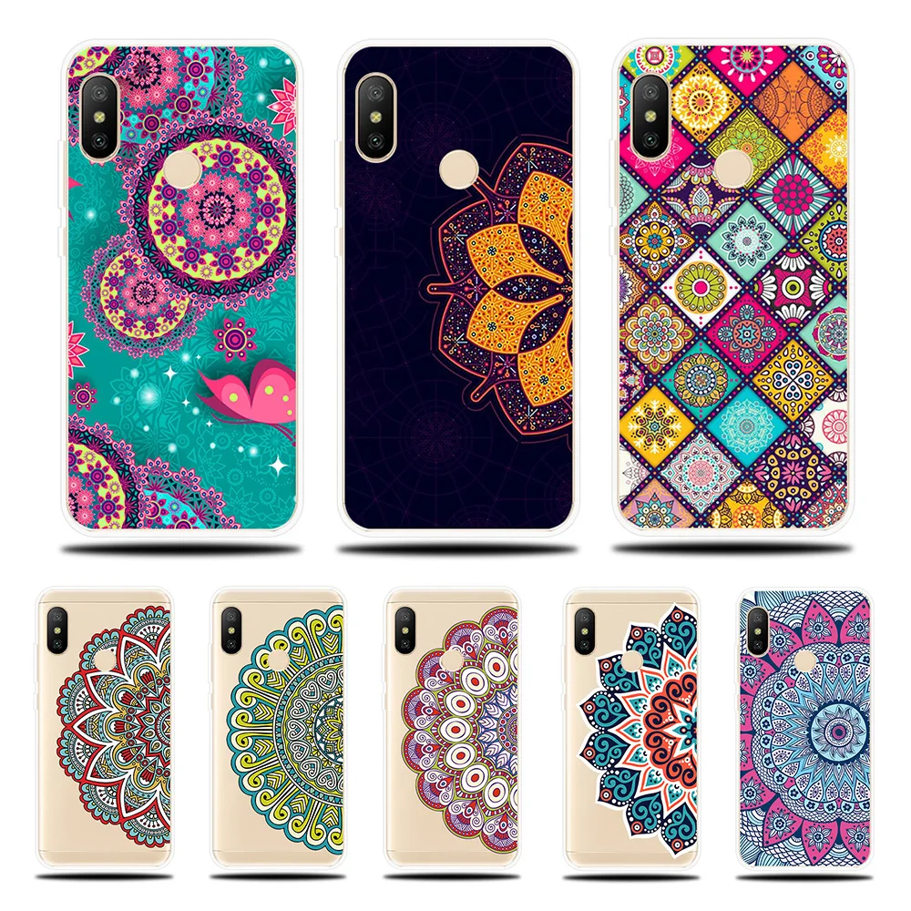 

Mandala Patterned Silicone Phone Case For Xiaomi Redmi Note 4 4X 4A 5 5A 6 6A 7 Pro Plus Prime Soft Cover Case Couqe