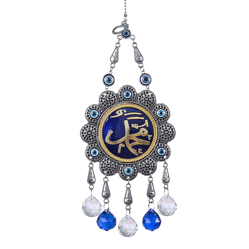

H&D Handmade Rainbow Maker Pendant 20mm Crystal Ball Prism Evil Eye Hanging Pendant Window SunCatcher Christmas Ornaments