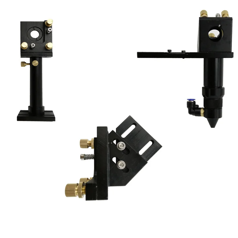 

free shipping CO2 laser head set CO2 lase cutting head+2pcs co2 laser cutting mirror mount