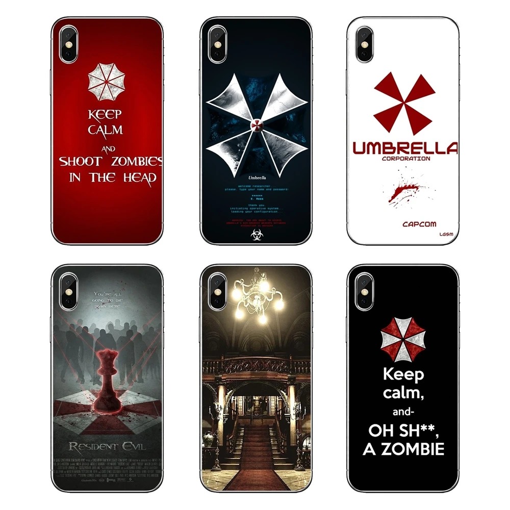 

Soft Transparent Cases Covers resident evil umbrella corporatio For iPod Touch iPhone 4 4S 5 5S 5C SE 6 6S 7 8 X XR XS Plus MAX