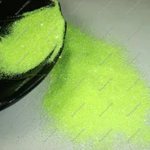 1/12"(0,2 мм) 008 Размер желто-зеленый цвет с сияющими серебряные оттенки ногтей Блеск Пыль порошок для ногтей искусство блестки для рукоделия украшения