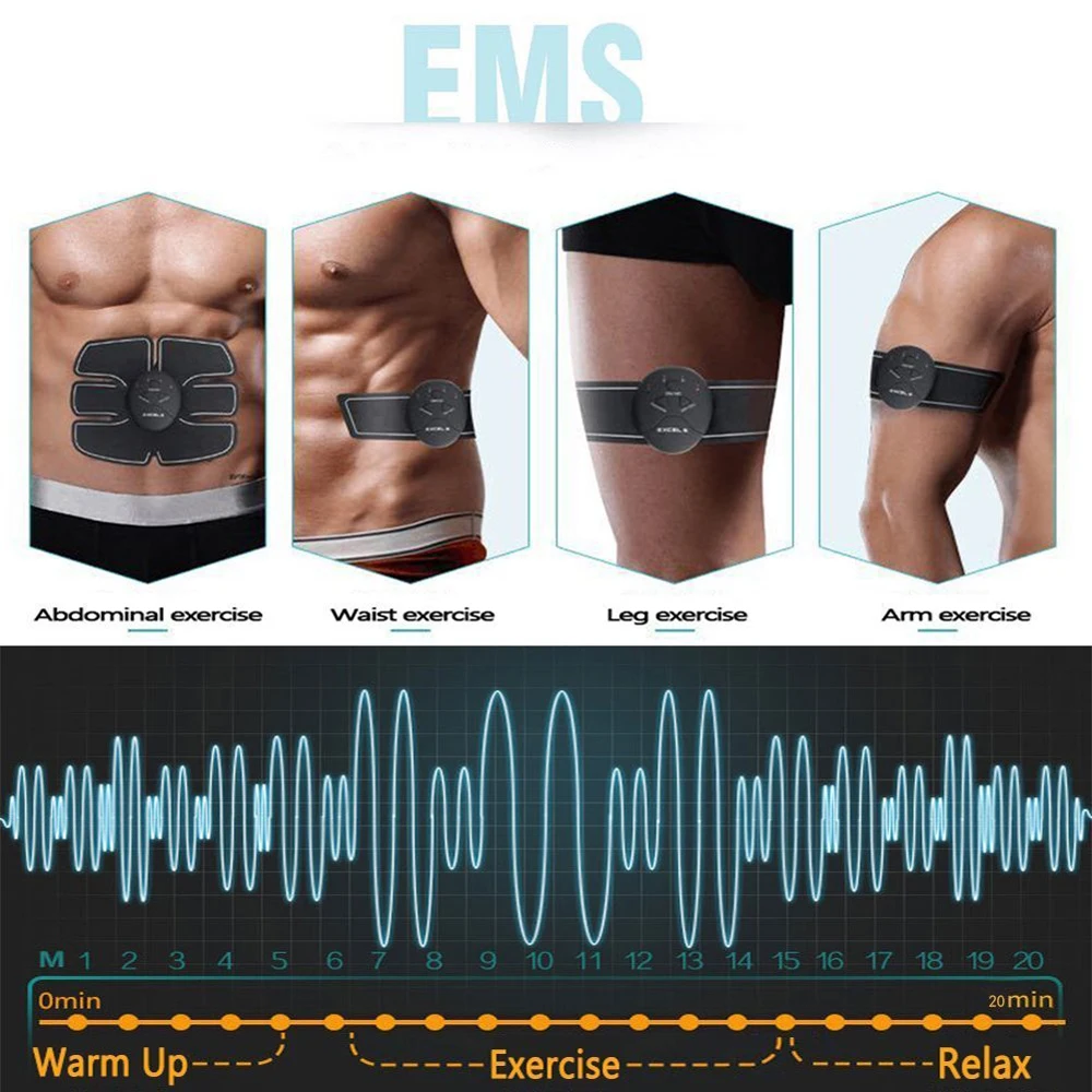 Muscle Massager Training Body Shape Fit Set ABS Six Pad Massage Trainer Sticker Controlle Muscle Massager Training Body Shape Fit Set ABS Six Pad Massage Trainer Sticker Controlle