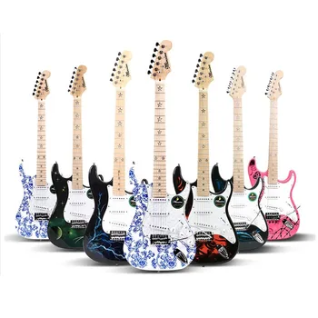 

New Electric Guitar Three Necks Basswood Maple Fingerboard Pickup Fully Enclosed Electric Guitar D003