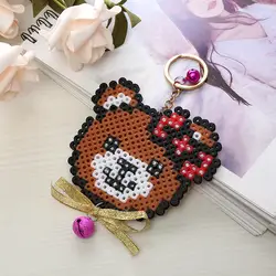 1 шт. Hama бисером Perler бисер DIY игрушки медведь формы в виде животного рукой решений игра-головоломка, детей образовательных подарок